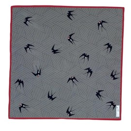 Yamamoto Hitoto Shoten Shofu Handkerchief Swallow Red [1516-A] Made in Japan Japanese Pattern Inbound Souvenir
