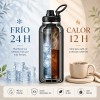 Termo Vaso-botella Acero Inoxidablecon Fría/caliente 40 Oz