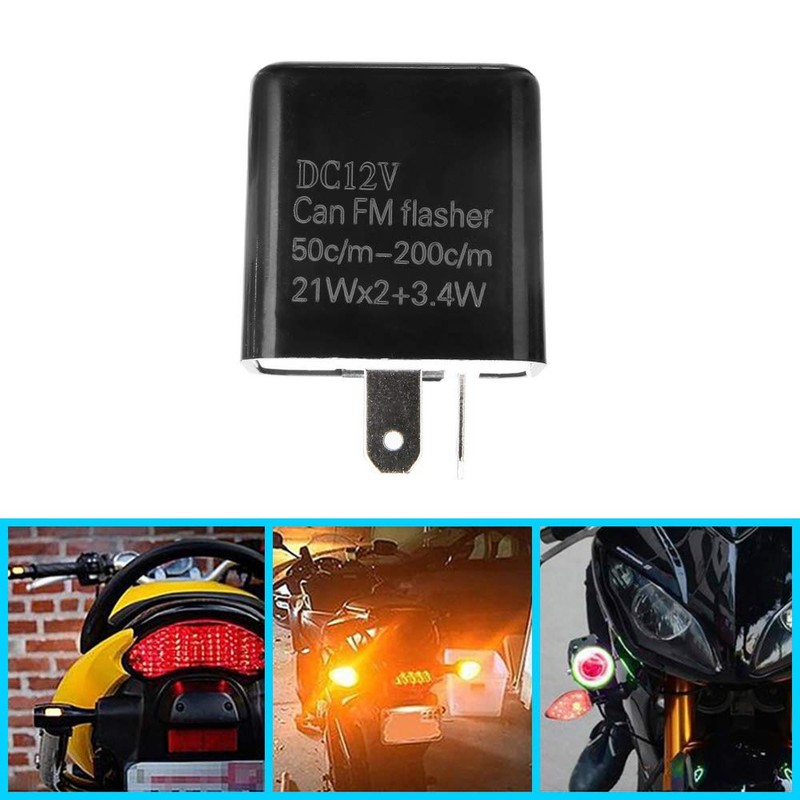 ETOPARS Flasher Relay 12 V 2 Pin Adjustable Indicator Relay
