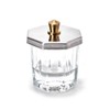 Rolabling Glass Crystal Dappen Dish with Lid for Acrylic Nail
