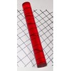 1 1/2" Diameter x 12" Long Nominal Clear RED Translucent