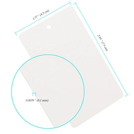 NINGWAAN 2400 PCS 1.7 x 2.9 Inch White Merchandise Tags, Unstrung Price Tags Paper Gift Tags with Hole, Blank Label Hang Tags for Pricing, Tagging, Jewelry Clothing Sale Supplies