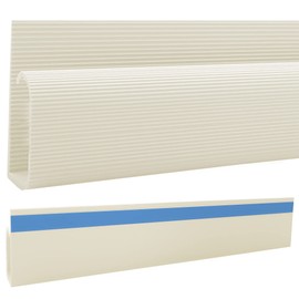 Electriduct Large J Channel Cable Raceway Self Adhesive Desk Cord Organizer and Wire Manager for Computer, Gaming and Entertainment Centers - Beige - 48" (4 Feet) - 2 Pack