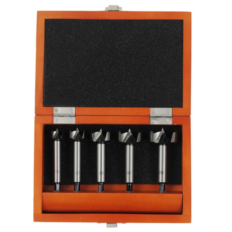 E-Value Woodworking Drill Bore Bit Set, 0.6, 0.9, 1.08, 1.2