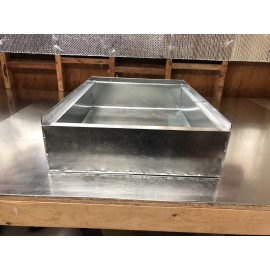 tinman 21 x 28 x 10 tall furnace stand return air box duct hvac