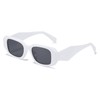 OSAGAMA Retro Sunglasses Rectangular Chunky Glasses UV Protection for Men