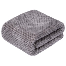 Fuzzy Dog Blanket or Cat Blanket or Pet Blanket, Warm and Soft, Plush Fleece Receiving Blankets for Dog Bed and Cat Bed, Couch, Sofa, Travel and Outdoor, Camping (Blanket (24" x 32"), DW-Flint Gray)