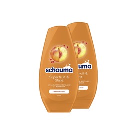 Schauma Schwarzkopf Superfruit & Shine Conditioner (2 x 250 ml), Revitalising Hair Conditioner with Nourishing Formula Strengthens Hair and Gives a Natural Shine