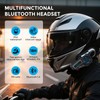 Motorcycle Bluetooth Headset, Motorcycle Headset for 2 People, Motorcycle Headset