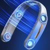 Bladeless Neck Fan, Rechargeable Battery Powered, Hand-Free, 3 Speed Control,