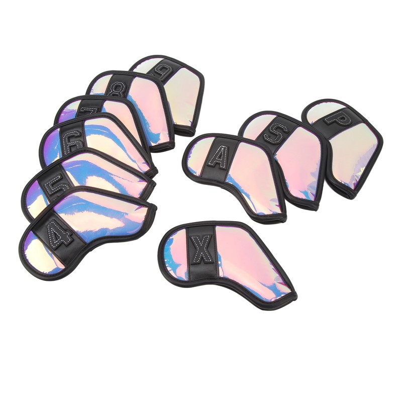 10 PCS Golf Club Head Covers PU Fabric Surface Stylish