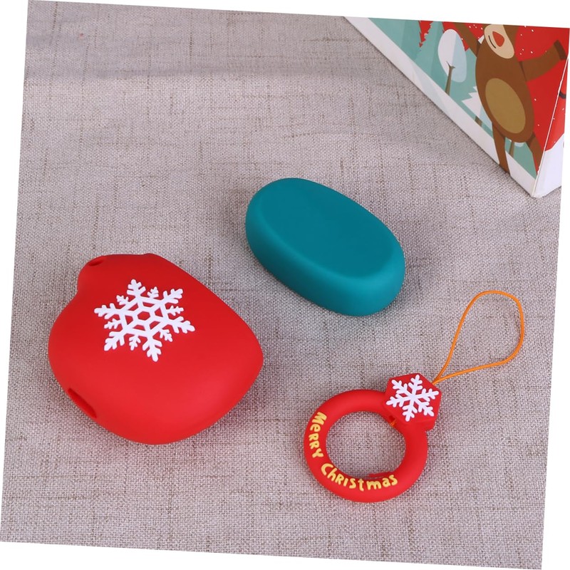 jojofuny 2pcs Cover Wireless Headset Travel Case with Ring Rope