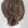 EZ PEACH Rhinestone Hair Comb DE Yaii Winding Rakuchin Kantan