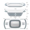 Qimh Collapsible Colander | Over The Sink Silicone Kitchen Strainers