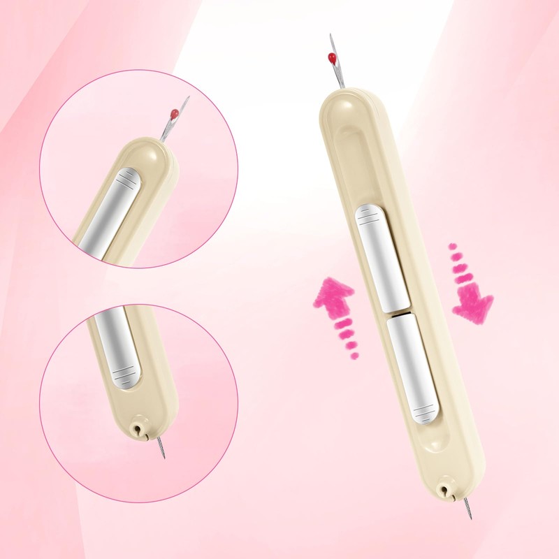 ZUYIST Pack of 2 Needle Threader Seam Ripper Tool, 2