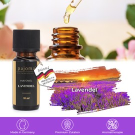 pajoma Duftöl 10 ml, Lavendel - Golden Line | feinste Parfümöle für Aromatherapie/Duftlampe | Premium Qualität