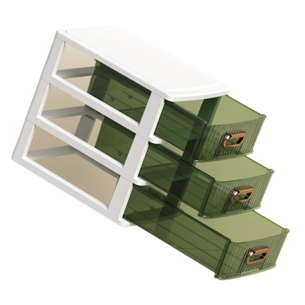 Multi Function Desk Organizer with Drawer Storage Aesthetic Plastic Makeup