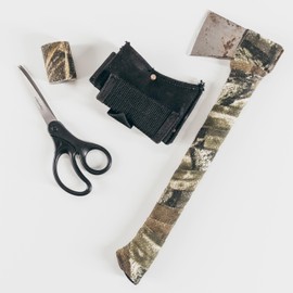 GEAR AID Camo Form Self-Cling and Reusable Fabric Camouflage Wrap, Adds Grip and Shield Hands from Hot or Cold Surfaces to Protect You and Your Equipment, Snow, 2” x 144” Roll, 2 Pack