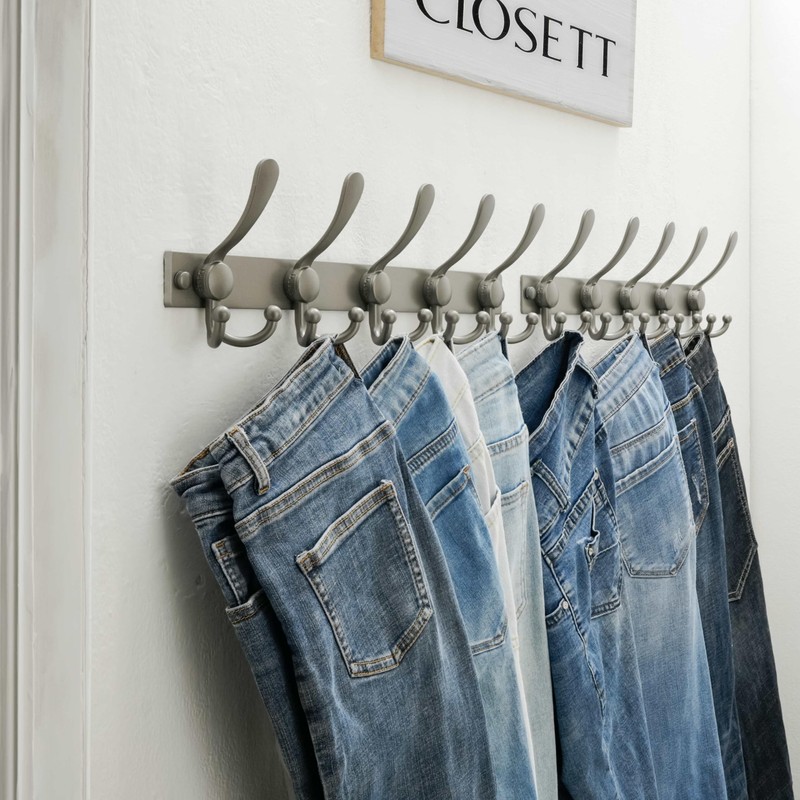 Dseap Coat Rack Wall Mount 2.0 Pro: Heavy Duty 300%