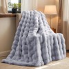 H&D Faux Fur Throw Blanket for Couch,Fluffy Cozy Soft Plush