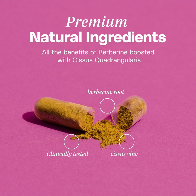 Mineral Moon Body Composition Berberine Supplement with Cissus Quadrangularis &