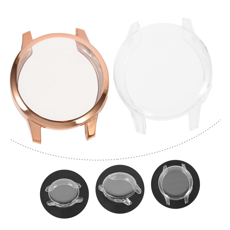 BIUDECO Anti-Scratched TPU Case for Transparent Plating Stylish Watch Shell