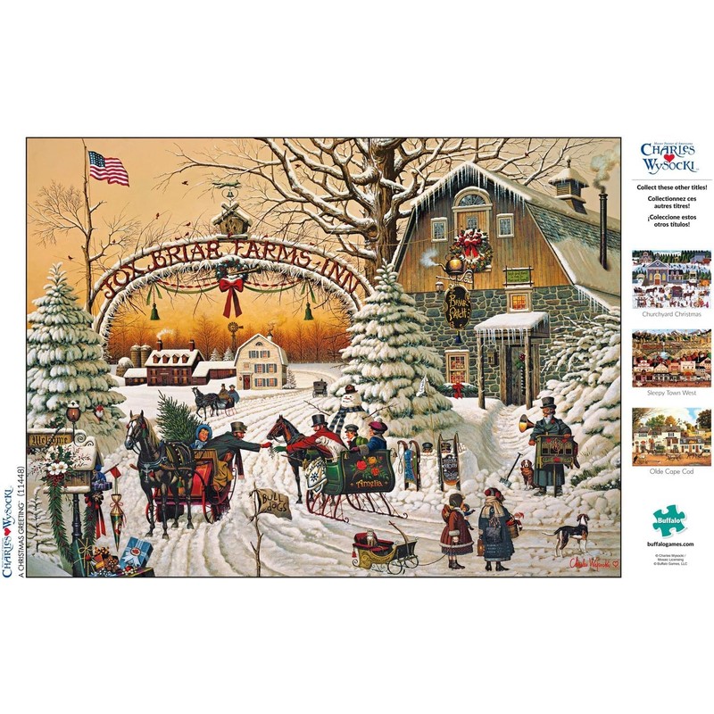 Buffalo Games – A Christmas Greeting - Charles Wysocki -