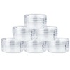 (Quantity: 120 Pieces) Beauticom 15G/15ML (0.5oz) Round Clear Jars with