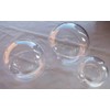 Rayher 3906437 Plastic Ball, 2 Pieces, 10 cm Diameter, Crystal