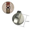 MIGUOSJIAONE 4 Pcs 6MM Gas Hob Knobs Silver Gas Stove