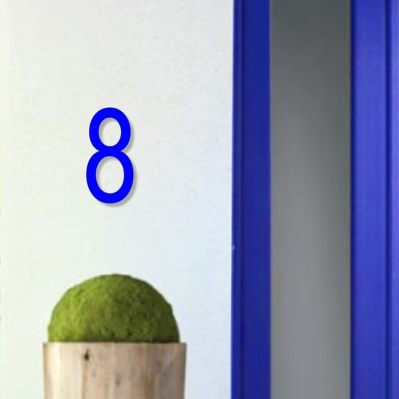 JustHouseSigns House Number 8 ARIAL Door Numbers in 3 Sizes