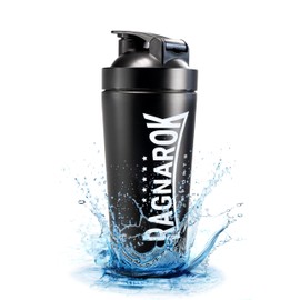 RAGNAROK Stainless Steel Shaker Protein 750 ml Metal Shaker Water Bottle with Ball Sport Fitness
