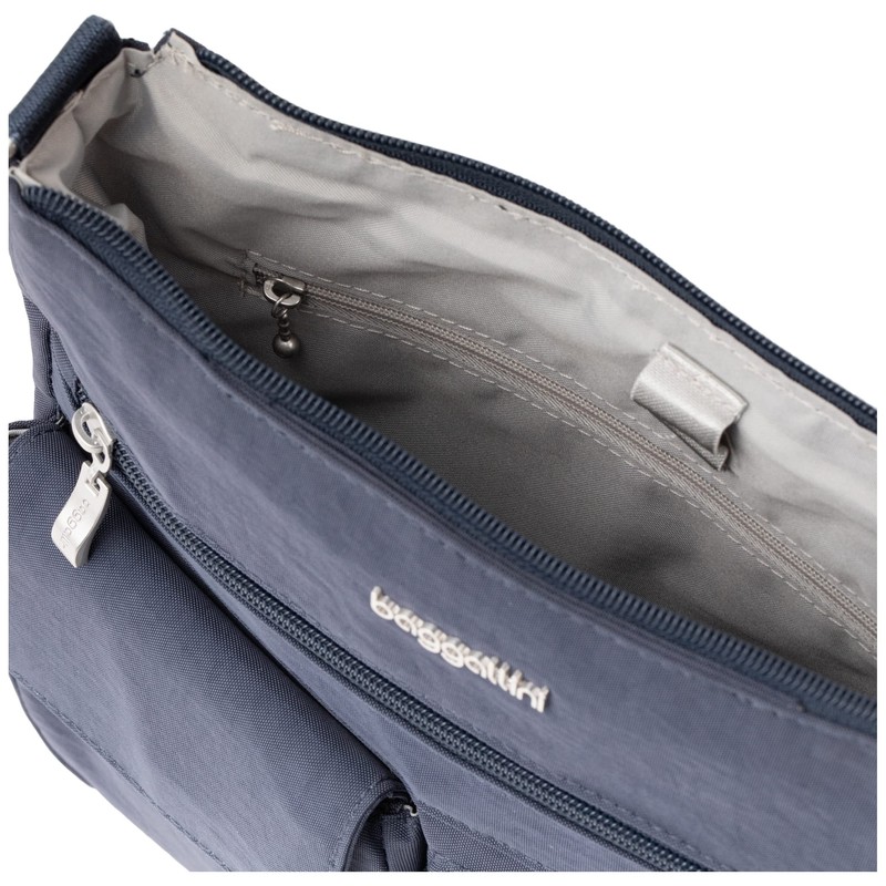 Baggallini Women's Modern Everywhere Slim Crossbody, French Navy, One Size