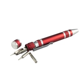 Swatom 8 in 1 Mini Screwdriver Set Pen Style Small Repair Tools Compact Precision Gadgets Kit for Home Improvement Computer Eyeglasses (Grey)