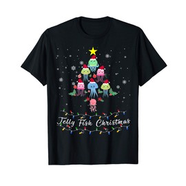 Th Cute Jelly fish Christmas Tree Pajama Matching Costume T-Shirt
