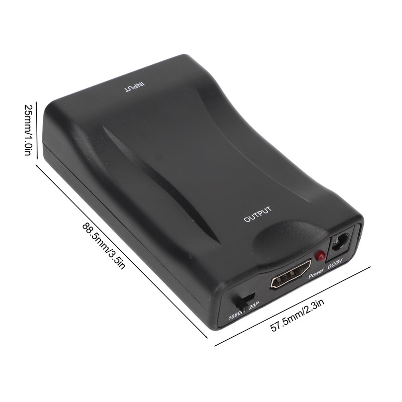 SCART to HD Multimedia Interface Adapter Support 720p 1080P Output