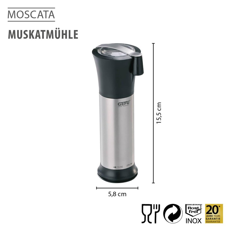 GEFU 34670 Nutmeg Grater, Moscata