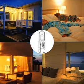 WeshLMPO G9 Halogen Bulbs 25W G9 Bulb Warm White 230V Dimmable for Wax Burner, Cooker Hood, Oven Bulb 12 Pcs