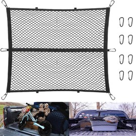 UncleDrew 1.2 x 1.2 m Car Boot Net, Large, Truck Cargo Area Net, Luggage Net, Car Boot Net, Cargo Secure, Luggage Net, Extended, Universal Stretchable Truck Net