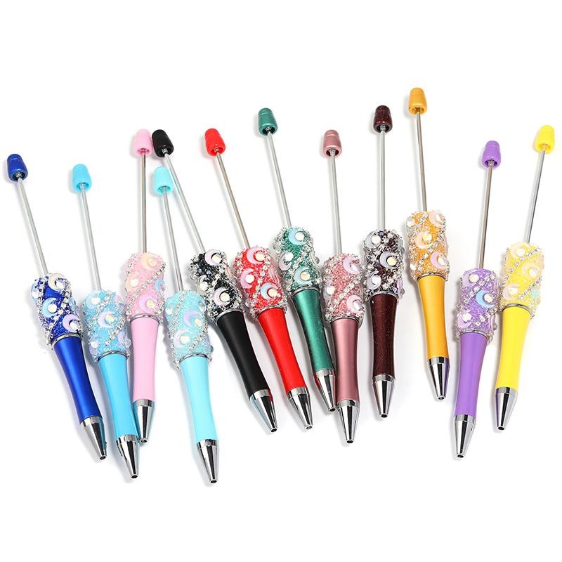 【P286】Moon bubble bead chain granulated sugar design DIY pen:_SL452
