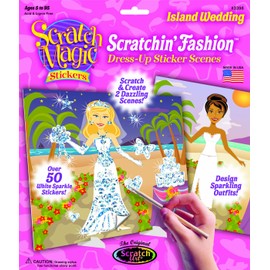 Melissa & Doug Paradise Wedding Scratch Art Fashion Sticker Scenes