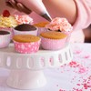 SKIDEC Standard Cupcake Liners 400 Count Floral Paper Baking Cups