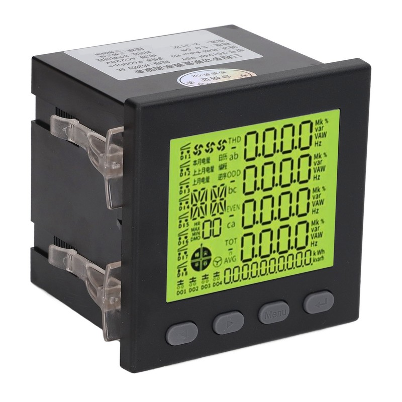3 Phase Power Meter Multifunctional Volt Power Energy Meter Electrical