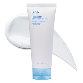DPPR HYALCUBE Flooding Cleansing Foam, Face Wash, Facial Cleanser, Pore Care & Glass Skin, Korean Skincare, Hyaluronic acid, LHA, PHA, Hydrating, Korean Face Wash for Dry Skin(5.07 fl oz / 150ml)