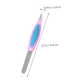 Minkissy Professional Nail Care Tools 10pcs Double-ended Metal Nail Files Buffer Set for Acrylic