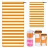 BonGu 2 Pack Beach Towel Set 180x80cm & 60x38cm Microfiber