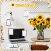 Moinchore 12 Pcs Sunflower Sticky Notes Leopard Sunflower to Do