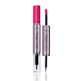 L’BEL Labial Líquido Forever Dual Rouge Magique – Doble Uso – 46H – No Transfer – Mate Indeleble + Bálsamo Reparador – 5 g (Fucsia Illusion)