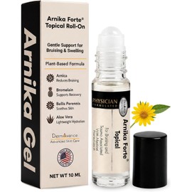 DermAvance Dermavance Arnika Forte Tópico Roll-On, Gel De Árnica Para Moretones E Hinchazón Después De La Cirugía, Gel De Árnica Tópico Fácil De Usar Para Cuidados Post-Quirúrgicos Y Lesione