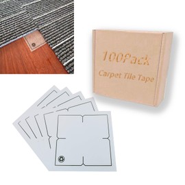 Carpet Tile Tape Adhesive Connectors Carpet Square Adhesives That Creates a Floating Floor 100 tabs per Pack